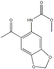 methyl N-(6-acetyl-1,3-benzodioxol-5-yl)carbamate 구조식 이미지