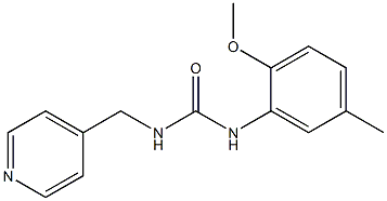 1-(2-methoxy-5-methylphenyl)-3-(pyridin-4-ylmethyl)urea Structure