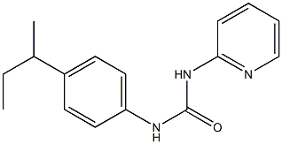 1-(4-butan-2-ylphenyl)-3-pyridin-2-ylurea 구조식 이미지