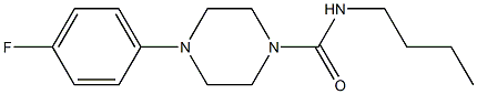 N-butyl-4-(4-fluorophenyl)piperazine-1-carboxamide Structure