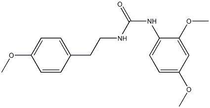 1-(2,4-dimethoxyphenyl)-3-[2-(4-methoxyphenyl)ethyl]urea 구조식 이미지