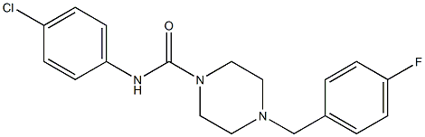 N-(4-chlorophenyl)-4-[(4-fluorophenyl)methyl]piperazine-1-carboxamide Structure