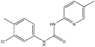 1-(3-chloro-4-methylphenyl)-3-(5-methylpyridin-2-yl)urea 구조식 이미지