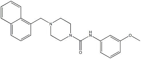 N-(3-methoxyphenyl)-4-(naphthalen-1-ylmethyl)piperazine-1-carboxamide Structure