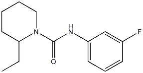2-ethyl-N-(3-fluorophenyl)piperidine-1-carboxamide Structure