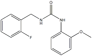 1-[(2-fluorophenyl)methyl]-3-(2-methoxyphenyl)urea 구조식 이미지