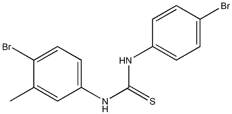 1-(4-bromo-3-methylphenyl)-3-(4-bromophenyl)thiourea 구조식 이미지