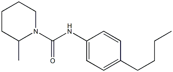 N-(4-butylphenyl)-2-methylpiperidine-1-carboxamide 구조식 이미지