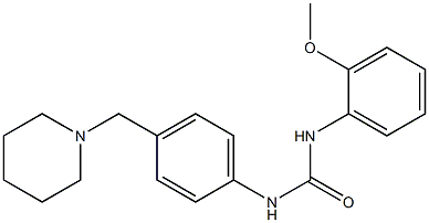 1-(2-methoxyphenyl)-3-[4-(piperidin-1-ylmethyl)phenyl]urea Structure