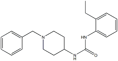 1-(1-benzylpiperidin-4-yl)-3-(2-ethylphenyl)urea Structure
