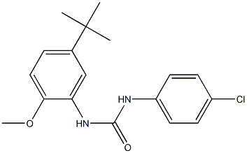 1-(5-tert-butyl-2-methoxyphenyl)-3-(4-chlorophenyl)urea 구조식 이미지