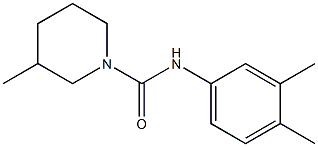 N-(3,4-dimethylphenyl)-3-methylpiperidine-1-carboxamide 구조식 이미지