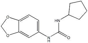 1-(1,3-benzodioxol-5-yl)-3-cyclopentylurea Structure