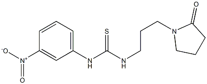 1-(3-nitrophenyl)-3-[3-(2-oxopyrrolidin-1-yl)propyl]thiourea 구조식 이미지