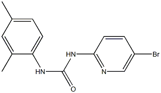 1-(5-bromopyridin-2-yl)-3-(2,4-dimethylphenyl)urea 구조식 이미지