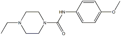 4-ethyl-N-(4-methoxyphenyl)piperazine-1-carboxamide 구조식 이미지