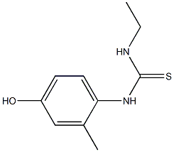 1-ethyl-3-(4-hydroxy-2-methylphenyl)thiourea Structure