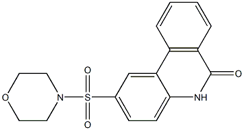 2-morpholin-4-ylsulfonyl-5H-phenanthridin-6-one Structure