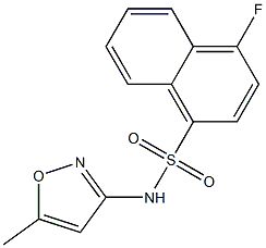 4-fluoro-N-(5-methyl-1,2-oxazol-3-yl)naphthalene-1-sulfonamide Structure