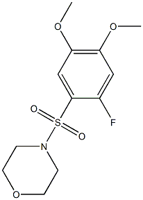 4-(2-fluoro-4,5-dimethoxyphenyl)sulfonylmorpholine Structure