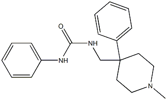 1-[(1-methyl-4-phenylpiperidin-4-yl)methyl]-3-phenylurea 구조식 이미지