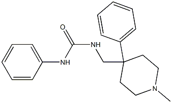 1-[(1-methyl-4-phenylpiperidin-4-yl)methyl]-3-phenylurea Structure