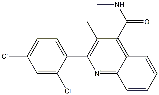 2-(2,4-dichlorophenyl)-N,3-dimethylquinoline-4-carboxamide Structure