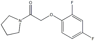 2-(2,4-difluorophenoxy)-1-pyrrolidin-1-ylethanone Structure