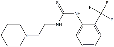 1-(2-piperidin-1-ylethyl)-3-[2-(trifluoromethyl)phenyl]thiourea Structure
