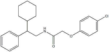 2-(4-chlorophenoxy)-N-(2-cyclohexyl-2-phenylethyl)acetamide Structure