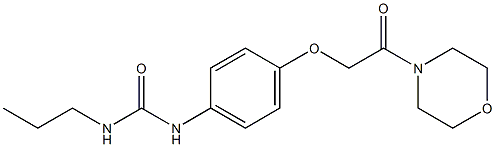 1-[4-(2-morpholin-4-yl-2-oxoethoxy)phenyl]-3-propylurea 구조식 이미지