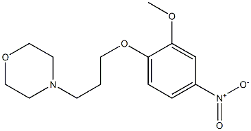 4-[3-(2-methoxy-4-nitrophenoxy)propyl]morpholine Structure