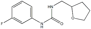 1-(3-fluorophenyl)-3-(oxolan-2-ylmethyl)urea 구조식 이미지