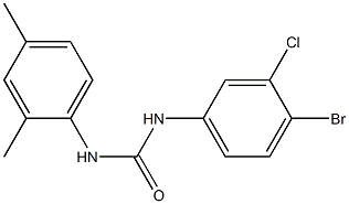 1-(4-bromo-3-chlorophenyl)-3-(2,4-dimethylphenyl)urea 구조식 이미지