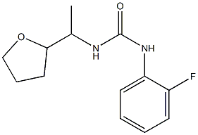 1-(2-fluorophenyl)-3-[1-(oxolan-2-yl)ethyl]urea 구조식 이미지