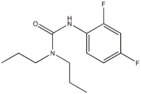 3-(2,4-difluorophenyl)-1,1-dipropylurea Structure