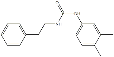 1-(3,4-dimethylphenyl)-3-(2-phenylethyl)urea Structure