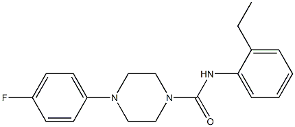 N-(2-ethylphenyl)-4-(4-fluorophenyl)piperazine-1-carboxamide Structure