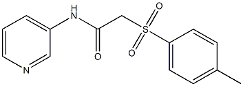 2-(4-methylphenyl)sulfonyl-N-pyridin-3-ylacetamide 구조식 이미지