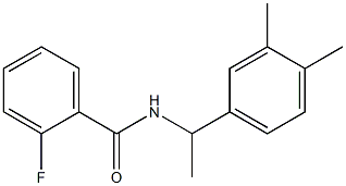 N-[1-(3,4-dimethylphenyl)ethyl]-2-fluorobenzamide Structure