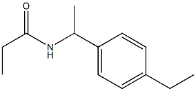 N-[1-(4-ethylphenyl)ethyl]propanamide 구조식 이미지