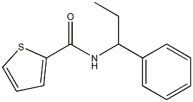 N-(1-phenylpropyl)thiophene-2-carboxamide 구조식 이미지