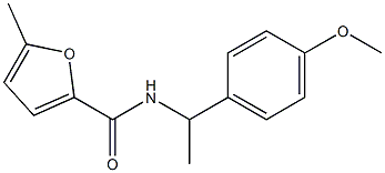 N-[1-(4-methoxyphenyl)ethyl]-5-methylfuran-2-carboxamide 구조식 이미지
