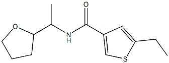 5-ethyl-N-[1-(oxolan-2-yl)ethyl]thiophene-3-carboxamide 구조식 이미지