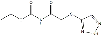 ethyl N-[2-(2H-triazol-4-ylsulfanyl)acetyl]carbamate Structure