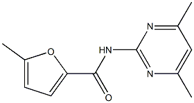 N-(4,6-dimethylpyrimidin-2-yl)-5-methylfuran-2-carboxamide Structure