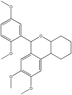 6-(2,5-dimethoxyphenyl)-8,9-dimethoxy-2,3,4,4a,6,10b-hexahydro-1H-benzo[c]chromene 구조식 이미지