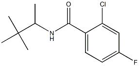 2-chloro-N-(3,3-dimethylbutan-2-yl)-4-fluorobenzamide 구조식 이미지