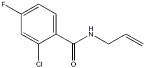 2-chloro-4-fluoro-N-prop-2-enylbenzamide 구조식 이미지