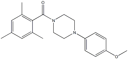 [4-(4-methoxyphenyl)piperazin-1-yl]-(2,4,6-trimethylphenyl)methanone Structure